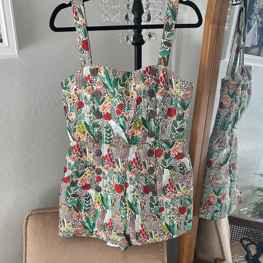 Floral Print Jumpsuit